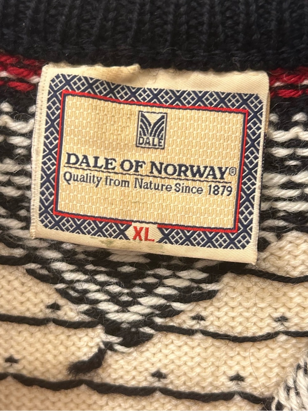Dale of Norway Black, Cream & Red Nordic Zip Sweater - Picture 6 of 9